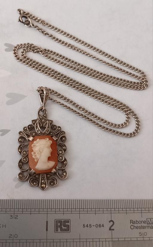  — Art Deco Sterling Silver Marcasite pendant