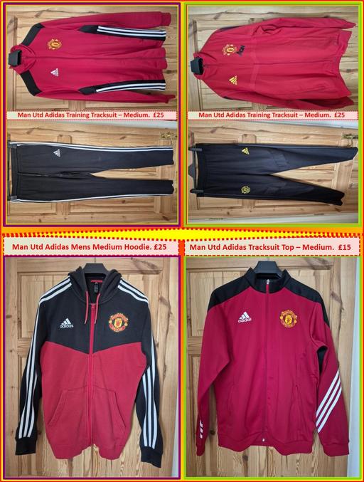  — Man Utd Adidas Tracksuit – Medium. 4 Sorts.
