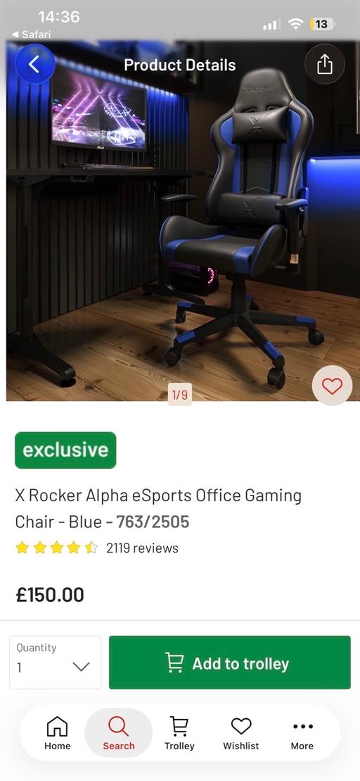  — Gaming chair