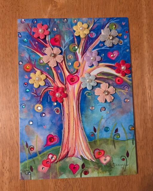  — HANDMADE 3D TREE CARD