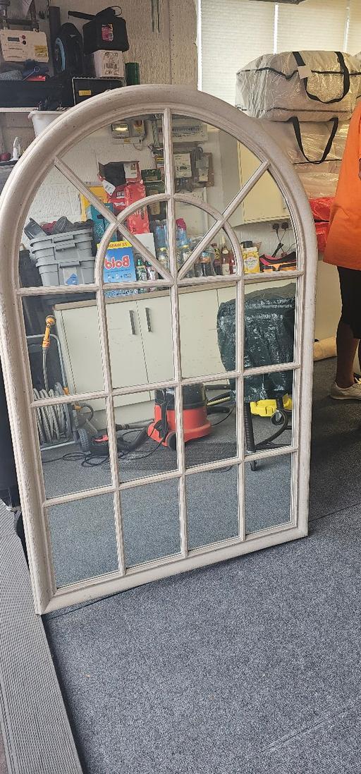  — vintage arch framed mirror