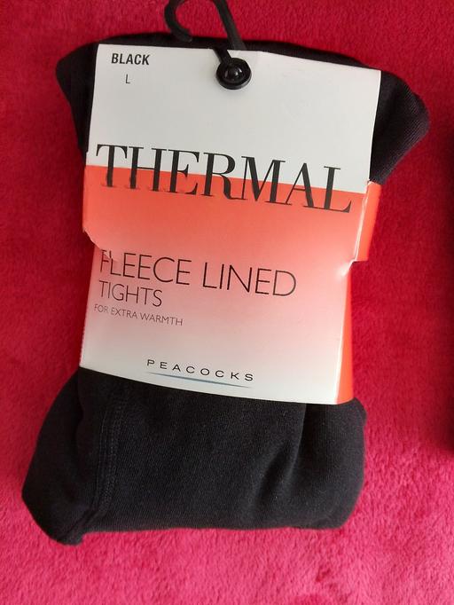 — Thermal fleece lined tights size L