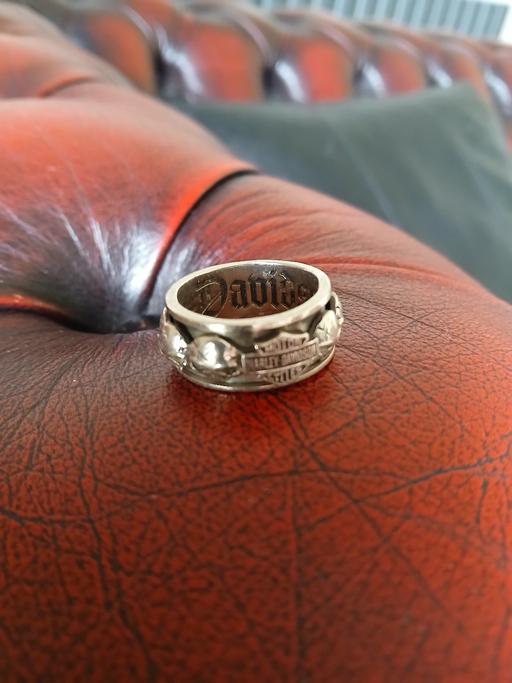  — harley Davidson silver mens ring 925