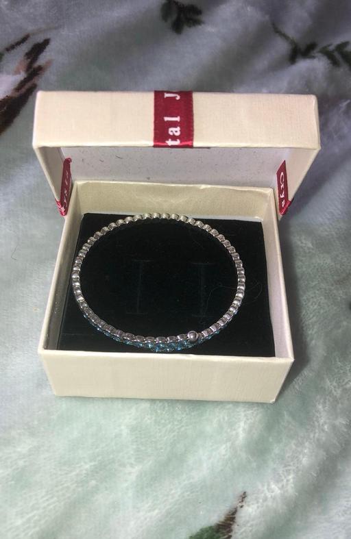  — Light blue silver bangle