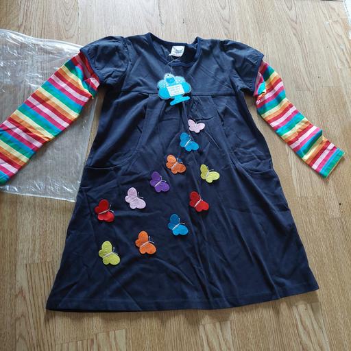  — girls dress age 6-7yrs butterfly tshirts dres