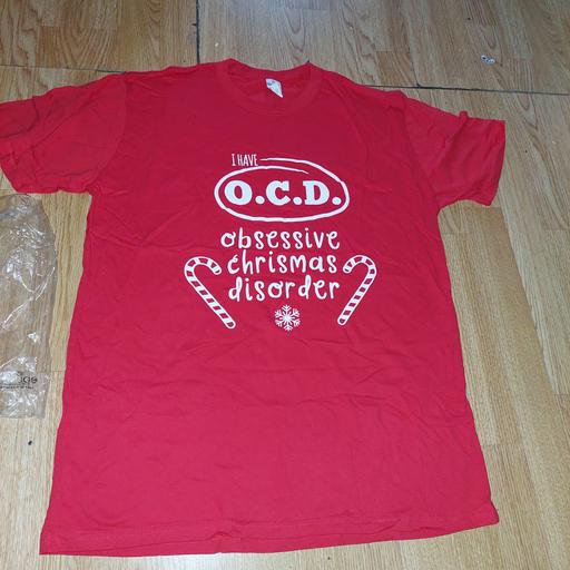  — adults christmas tshirt size xl new x 1