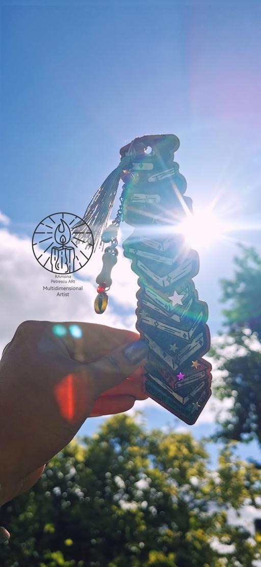  — 🌌Back To Magic School Hematite Glow Bookmark