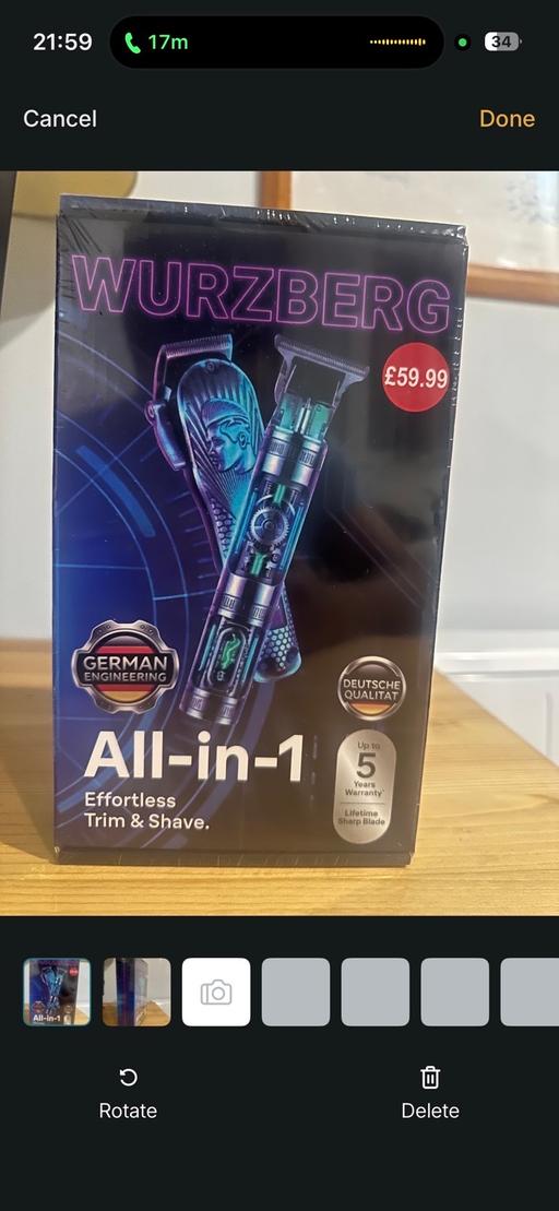  — All in one hair trimmer and shaver - sealed