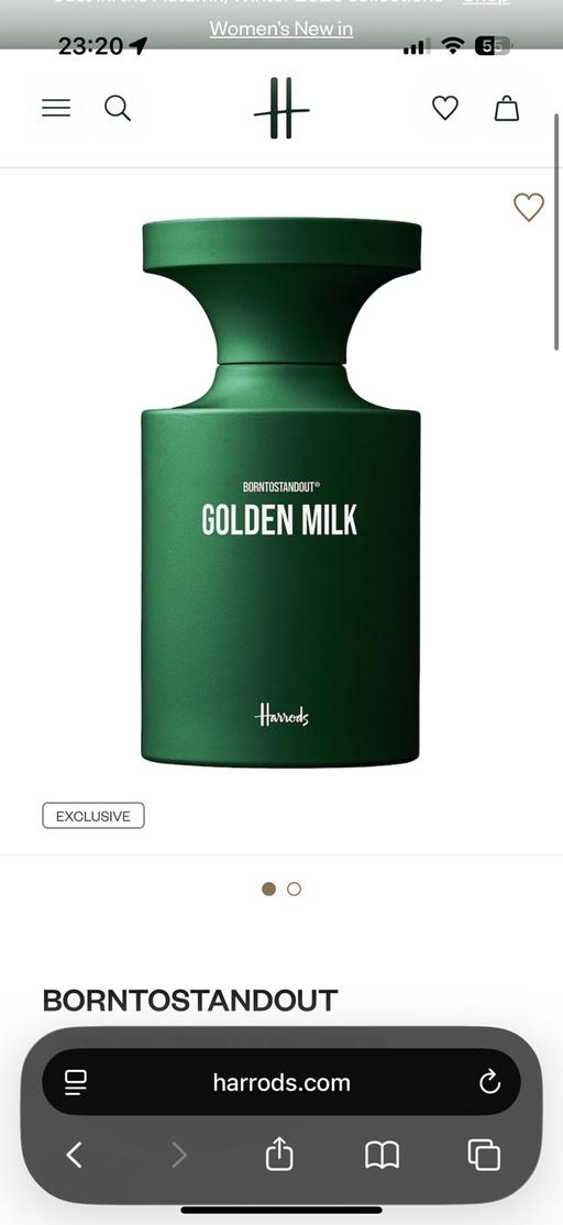  — NEW BornToStandOut- Golden Milk EDP 15ml