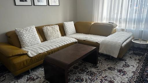  — Corner sofa, genuine leather from DFS