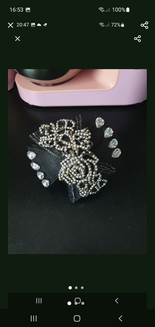  — ladies black fascinator NEW
