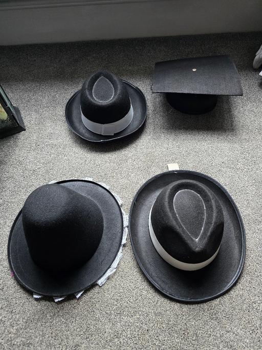  — 4 costumn hats  - unisex