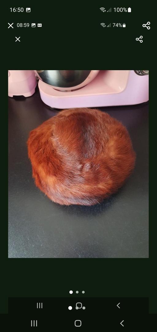  — vintage fur hat