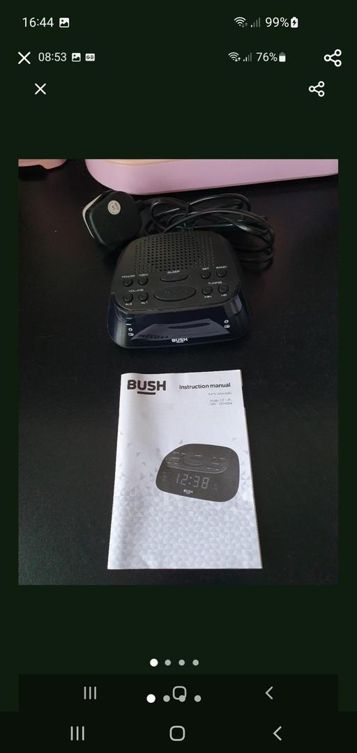  — Bush alarm clock radio