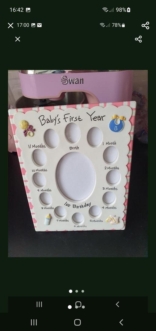  — baby's 1st year photo frame