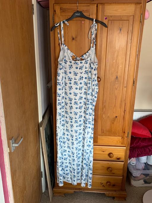  — Shein Blue Floral Summer Dress XL