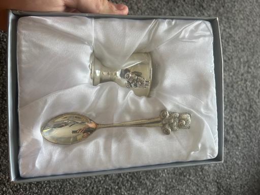  — Egg cup and spoon