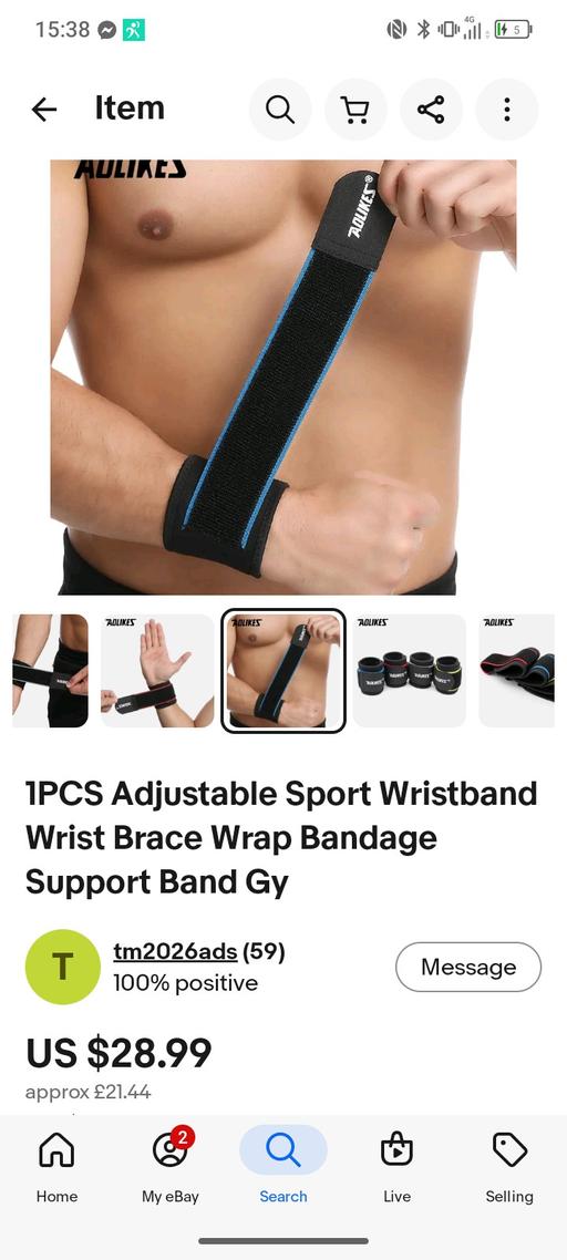  — wrist strap support