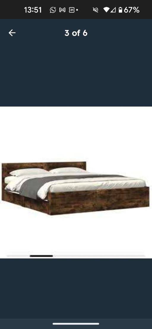  — Berkfield Home Bed Frame with Headboard witho