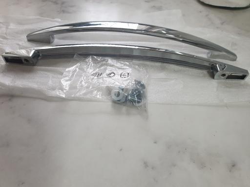  — 2 x chrome handles 14 in long