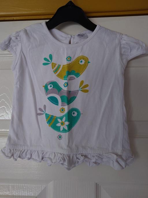  — Girls white top size 12-18 months