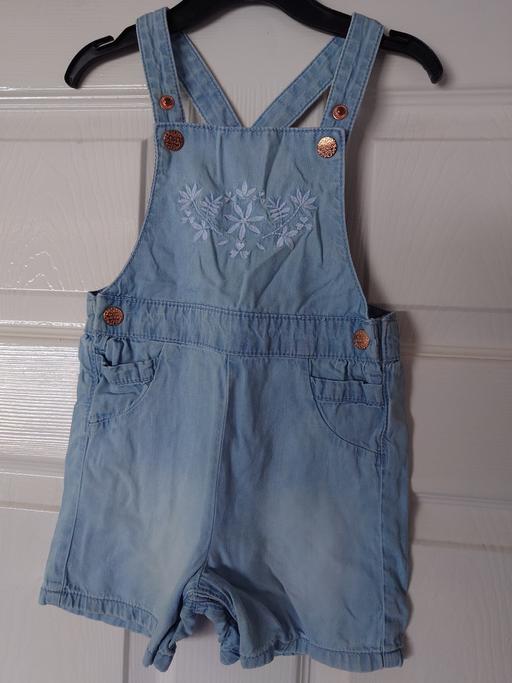  — Girls blue dungarees size 12-18 months