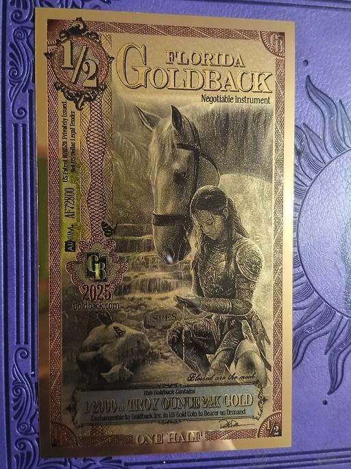  — ½troy GOLDBACK 24K