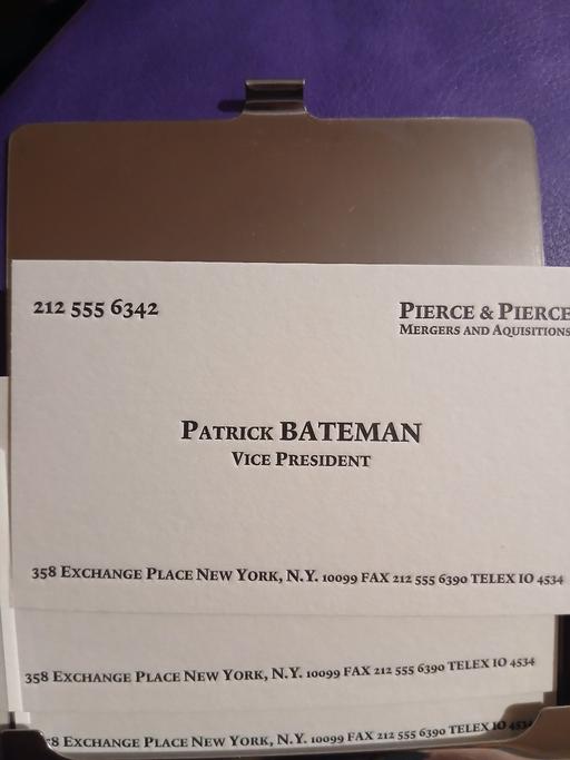  — American PSYCHO
