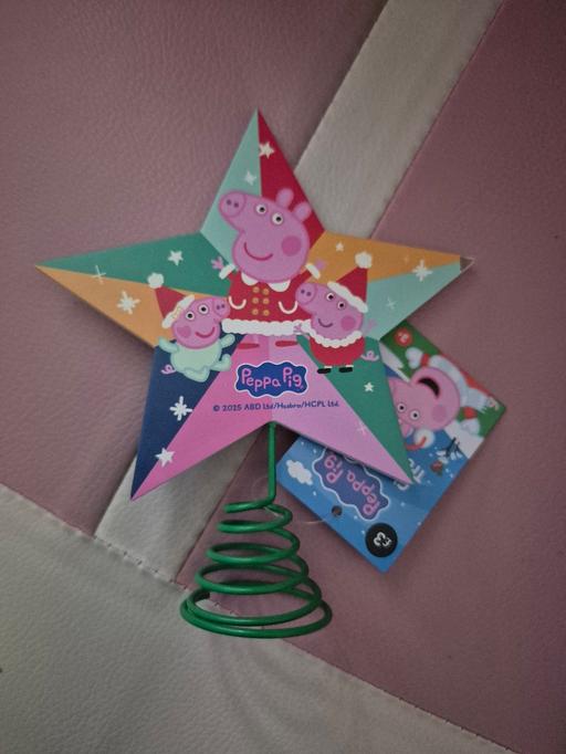  — new Peppa Pig Xmas Tree Topper