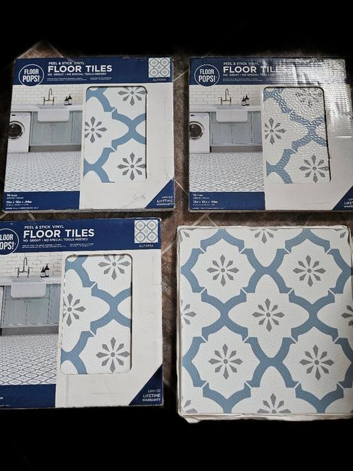  — Stick on floor tiles, 4 boxes