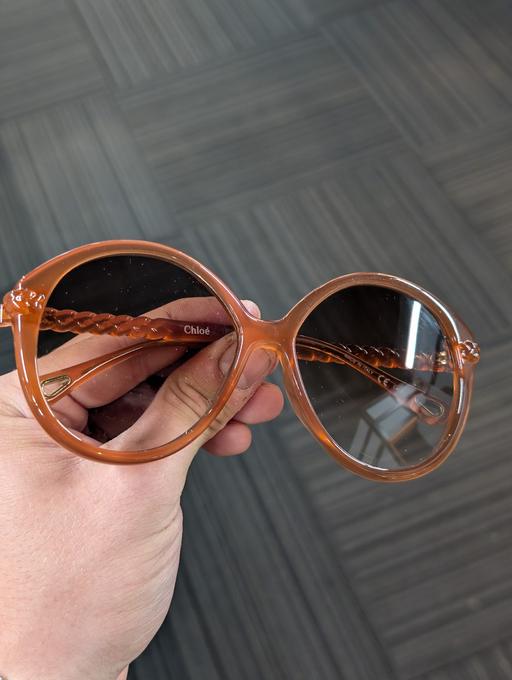  — Chloe Oversized Coral Red Sunglasses