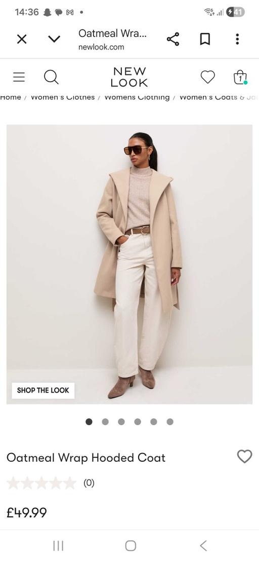  — Wrap coat Newlook