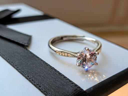  — Silver Brilliant Cut Solliter Ring