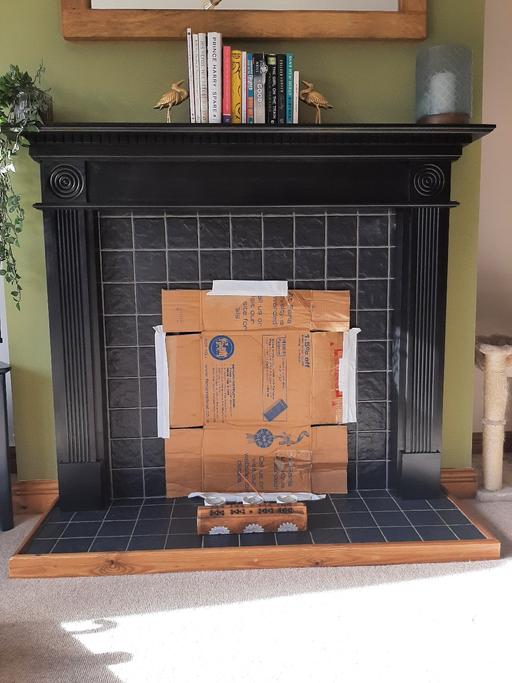  — Fire surround, Black MDF