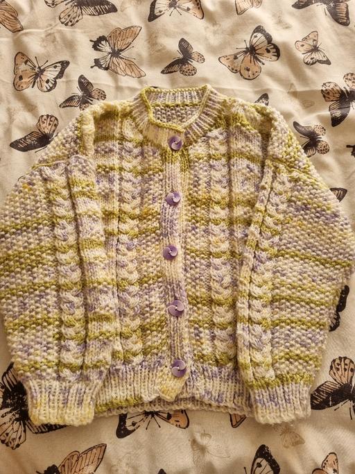  — age 6 years girls knitted cardigan