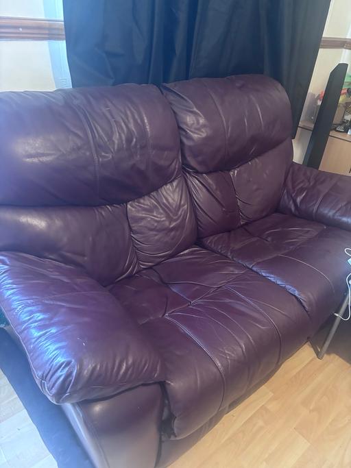  — Brown Leather Recliner Sofa and Armchair Set