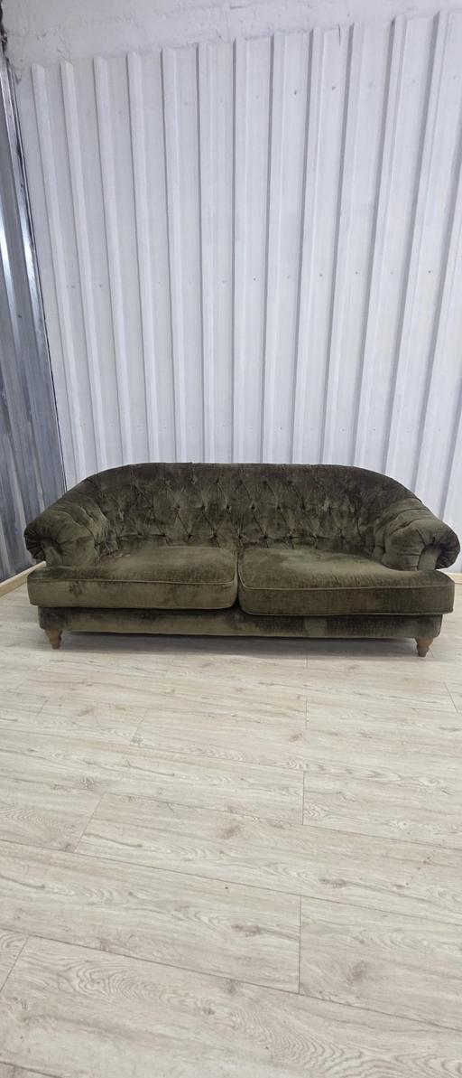  — Next Charlbury II Chenille Moss Green Sofa