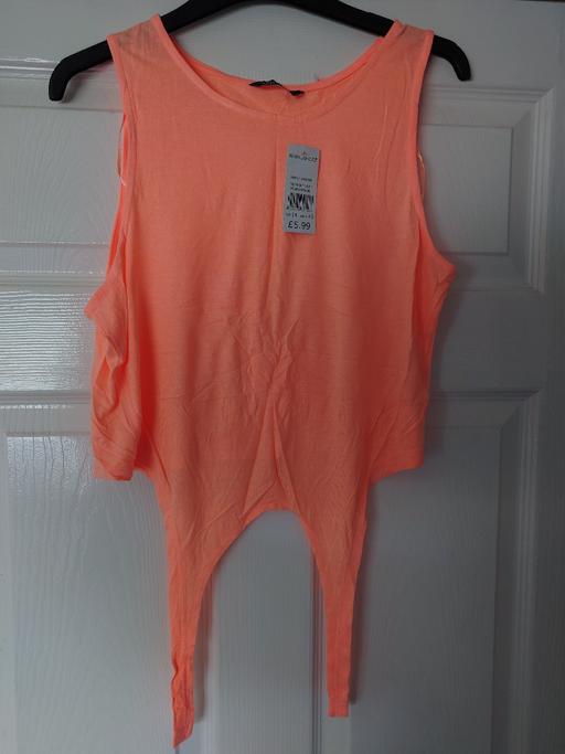  — Women's tie front vest top size 14