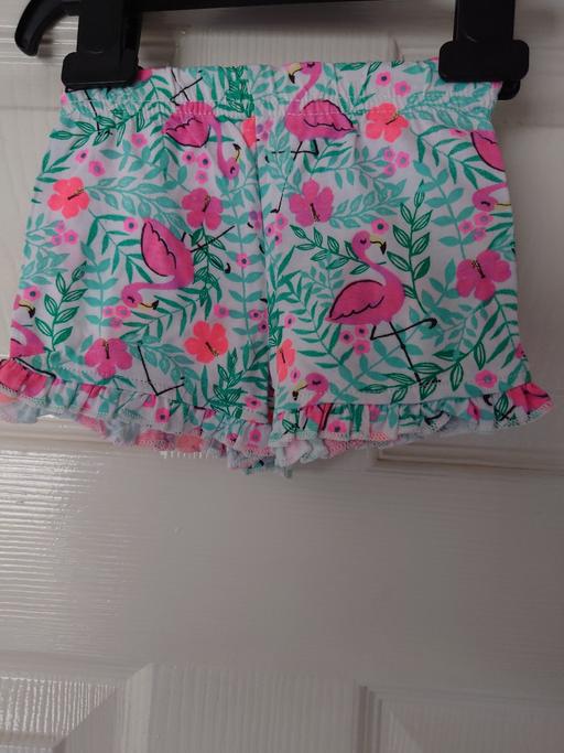  — Baby girls flamingo shorts size 0-3 months