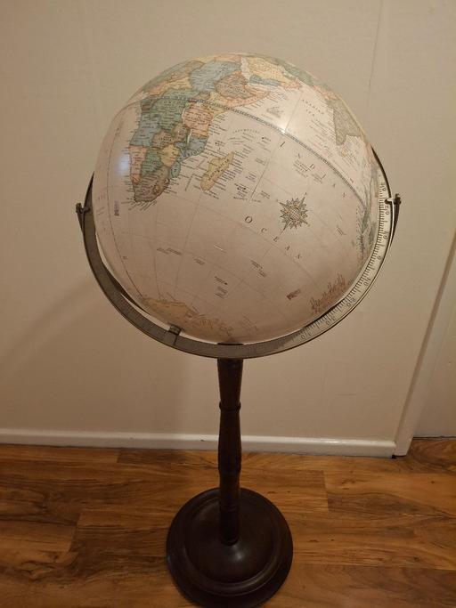  — World Globe on a Mahogany Stand