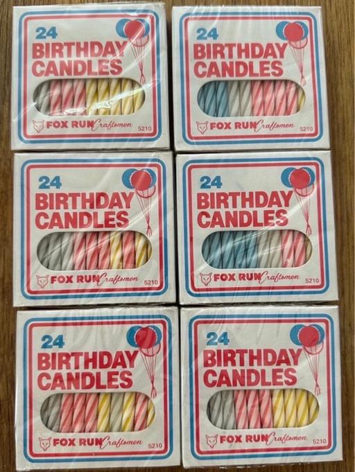 — 6 packs of birthday candles
