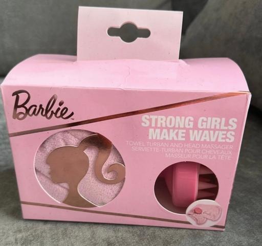  — Barbie towel turban & head massager