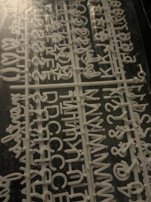  — A3 peg message board and lots of letters