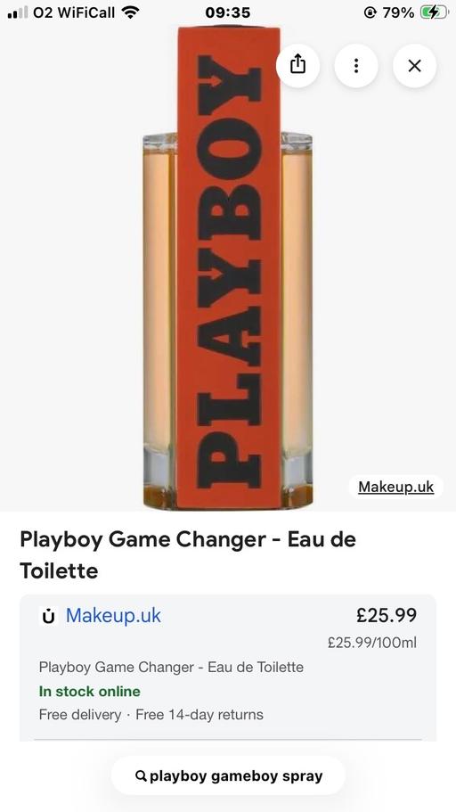  — Play boy spray