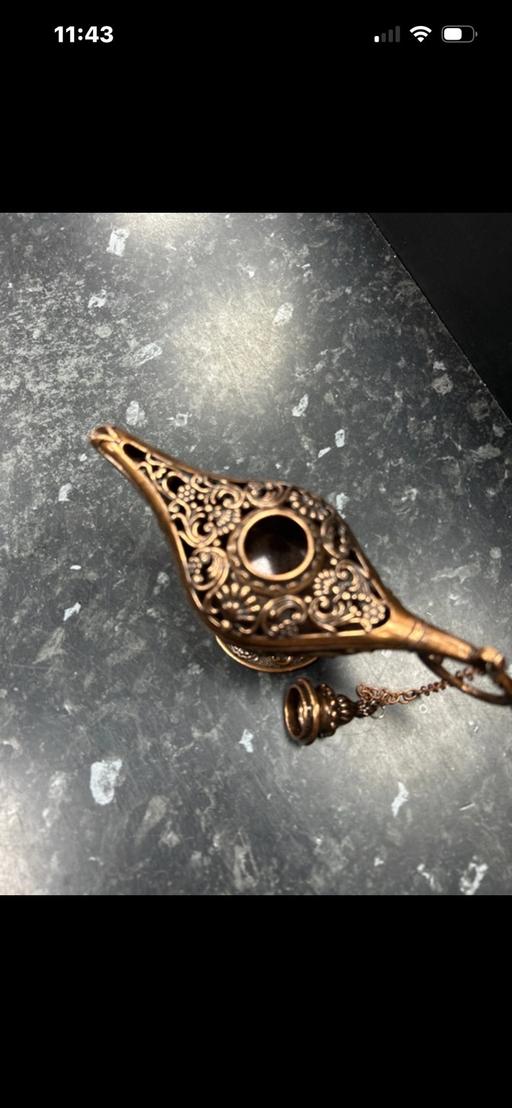  — Aladdin magic genie lamp incense holder