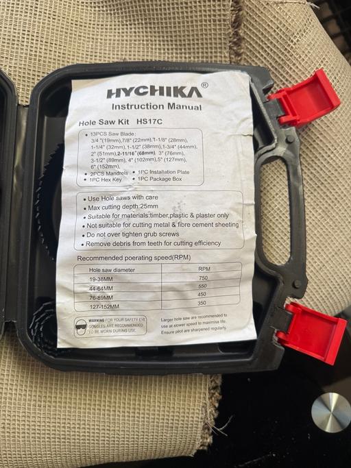  — Hychika Holesaw Kit