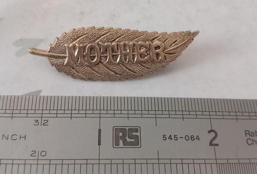  — Antique Solid Silver Mother Brooch