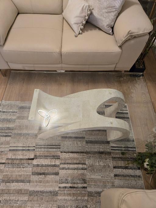  — glass coffee table