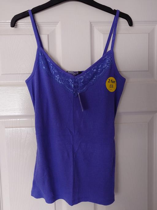  — Women's purple strap top size 14