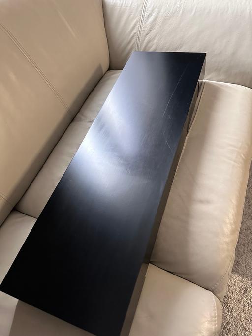 — Black floating shelf